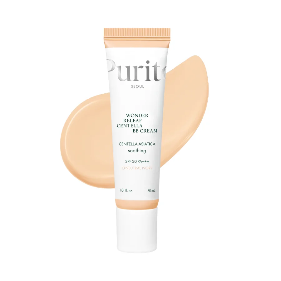 PURITO SEOUL- Wonder Releaf Centella BB Cream-13 Natural Ivory ,30 ml