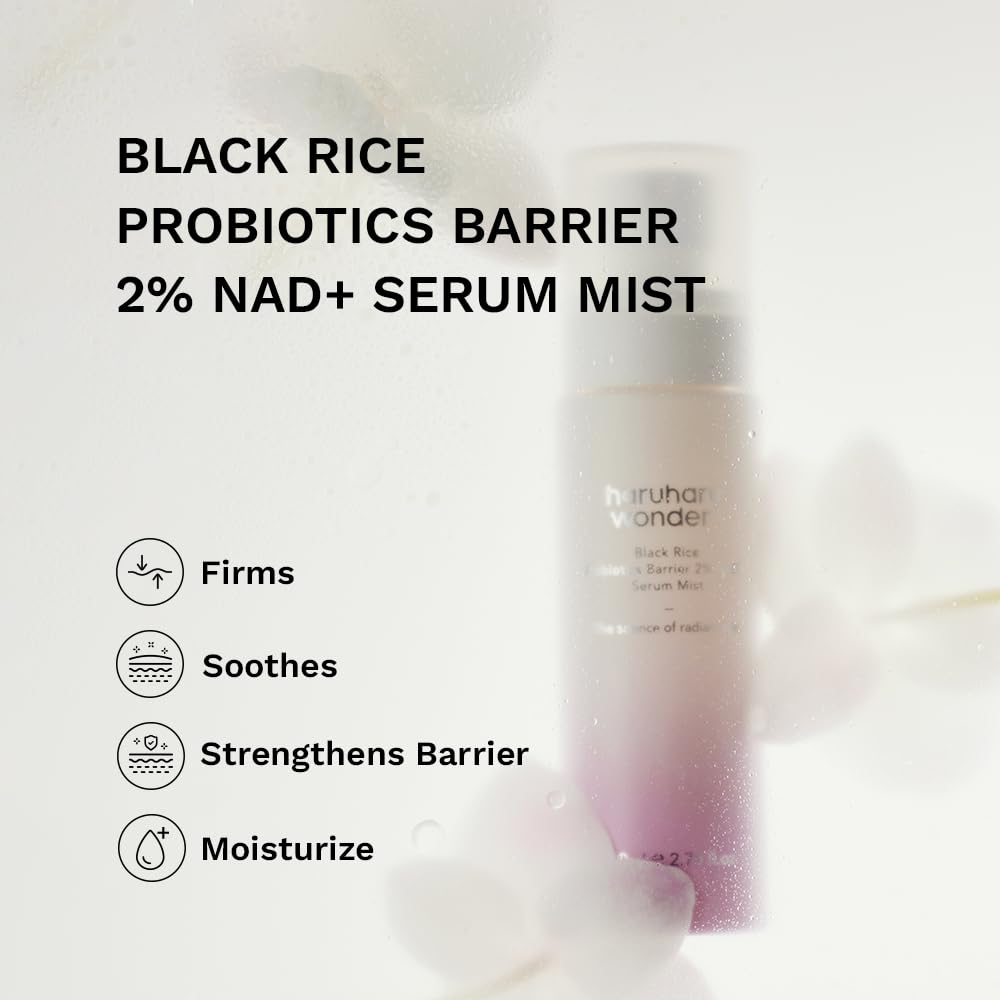 Haruharu Wonder Wonder-Black Rice Probiotics Barrier NAD+ Serum Mist 80ml