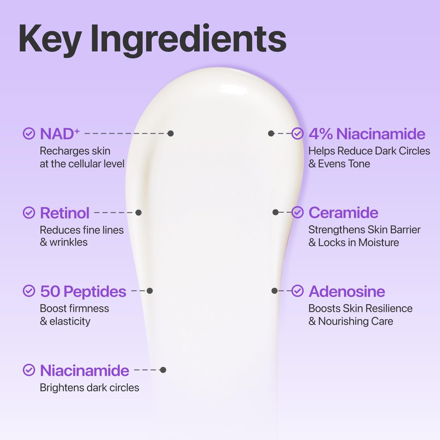 Numbuzin- No.9 NAD Retinol Volumetox Eye Cream 10 ml