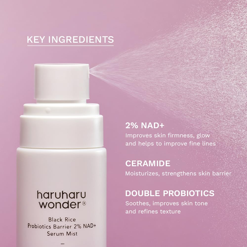 Haruharu Wonder Wonder-Black Rice Probiotics Barrier NAD+ Serum Mist 80ml