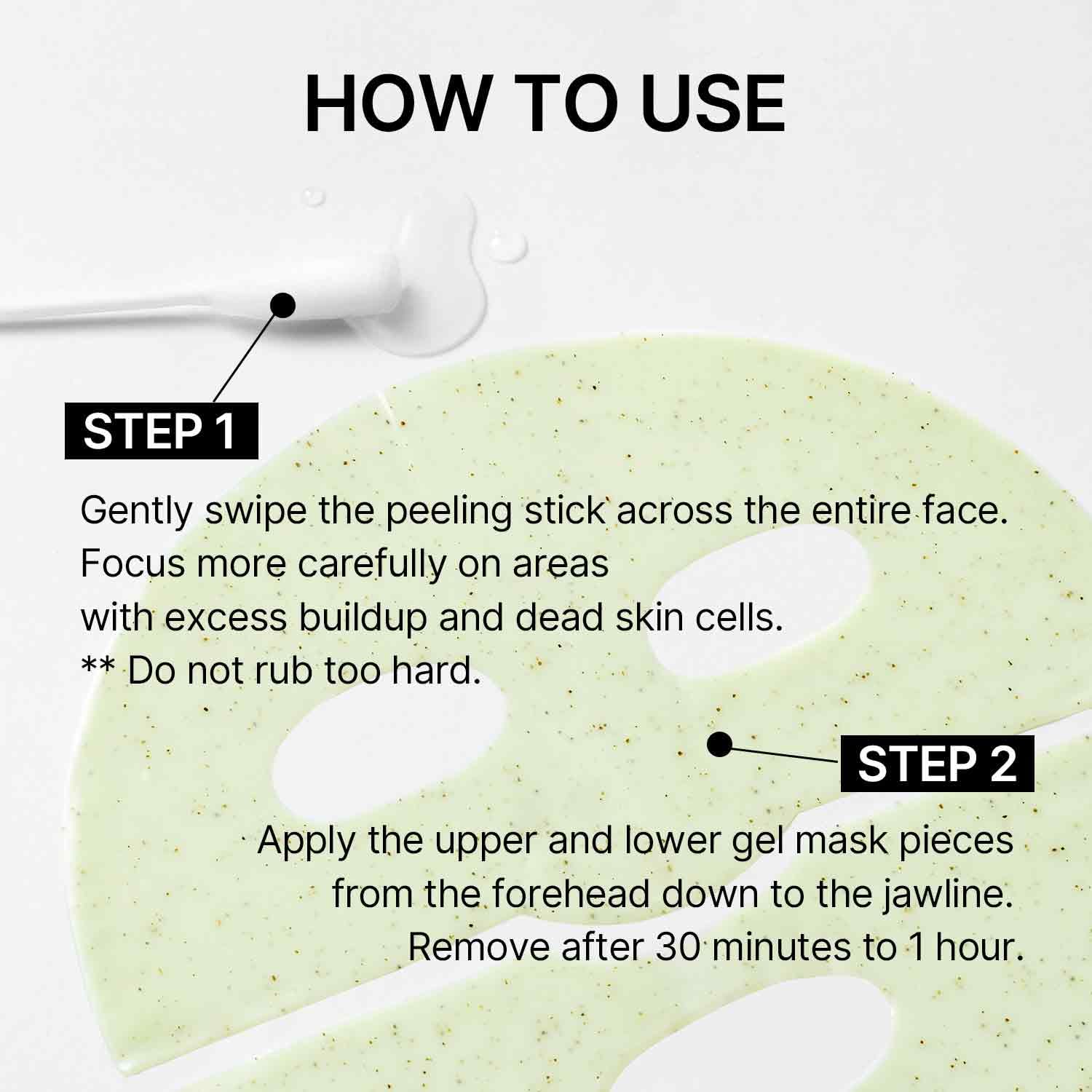 Celimax-Ji Woo Gae Cica PHA Peel 2-Step Gel Mask, 4 g+30 g