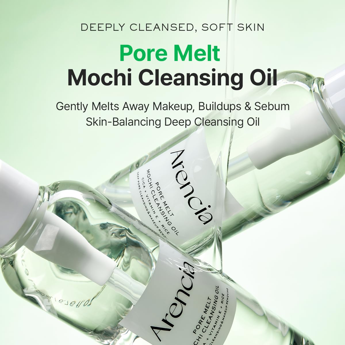 Arencia - Pore Melt Mochi Cleansing Oil, 200ml