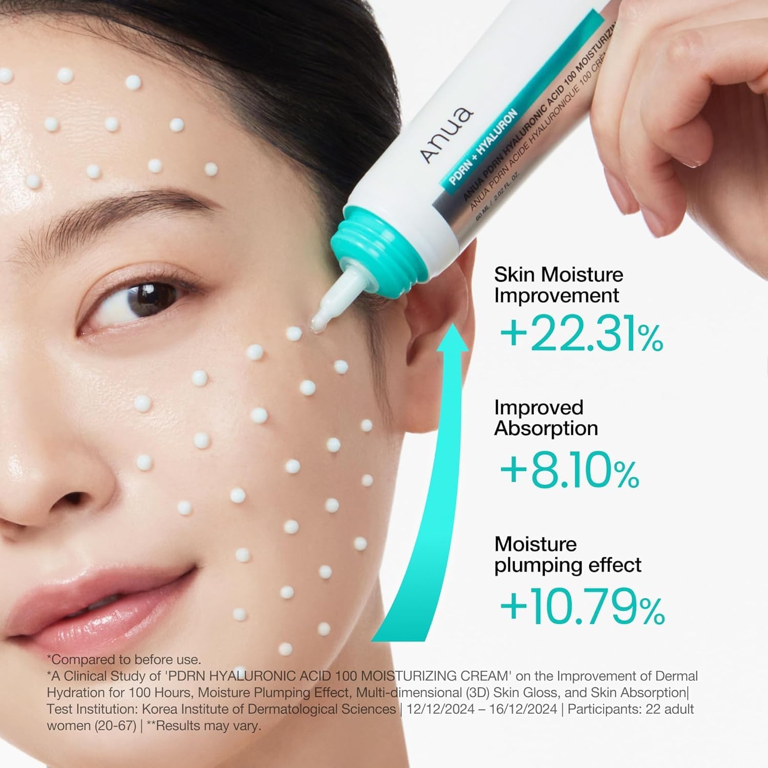 Anua- PDRN HYALURONIC ACID 100 MOISTURE CREAM 60ml