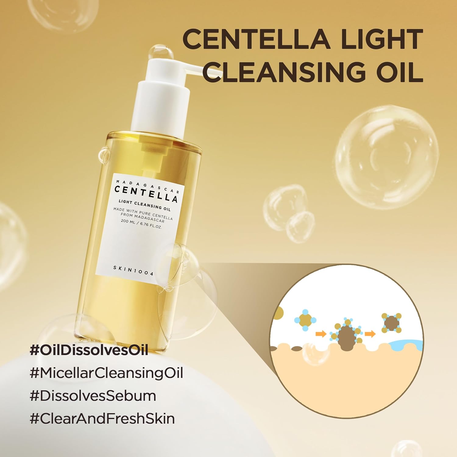 SKIN1004 Madagascar Centella- light cleansing oil, 200ml