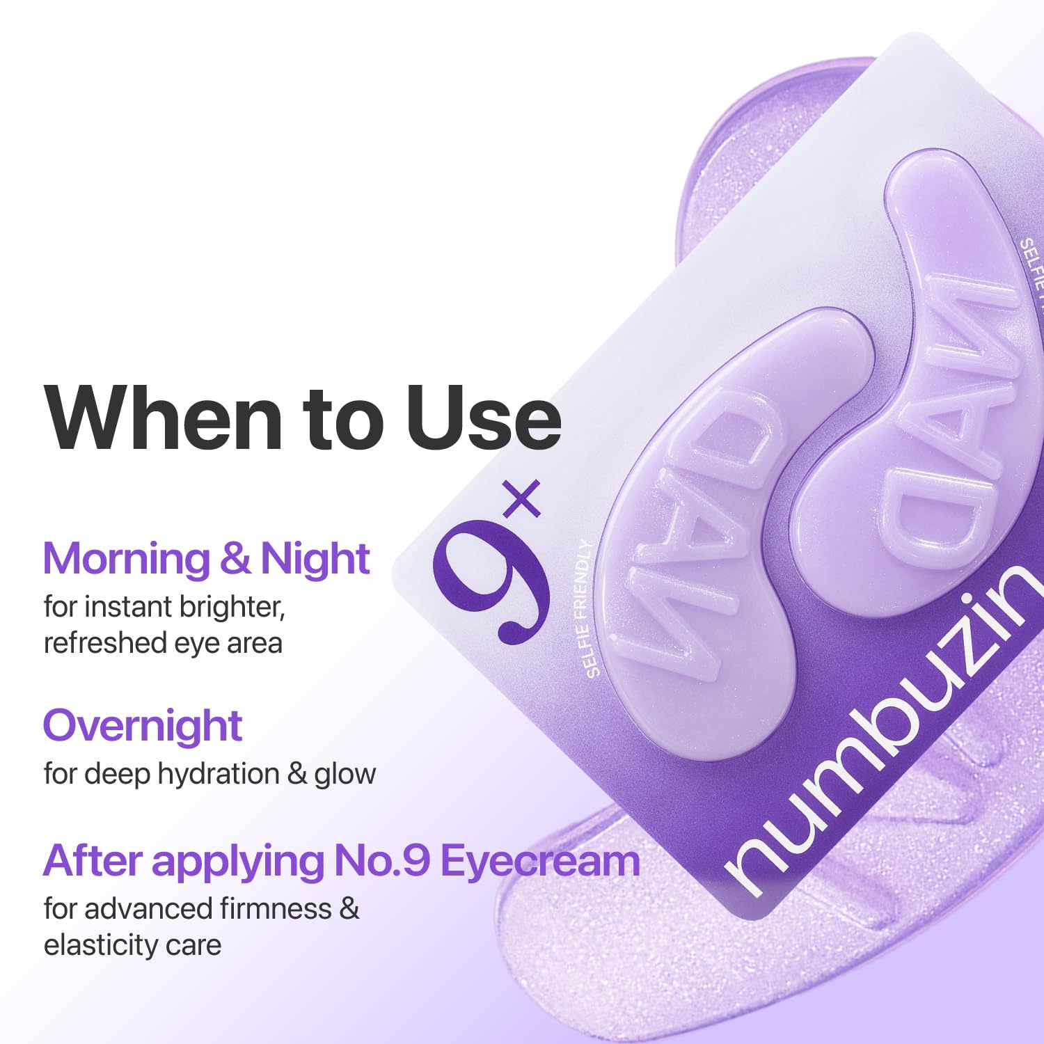 Numbuzin- No.9 NAD Collagen Under Eye Patches
