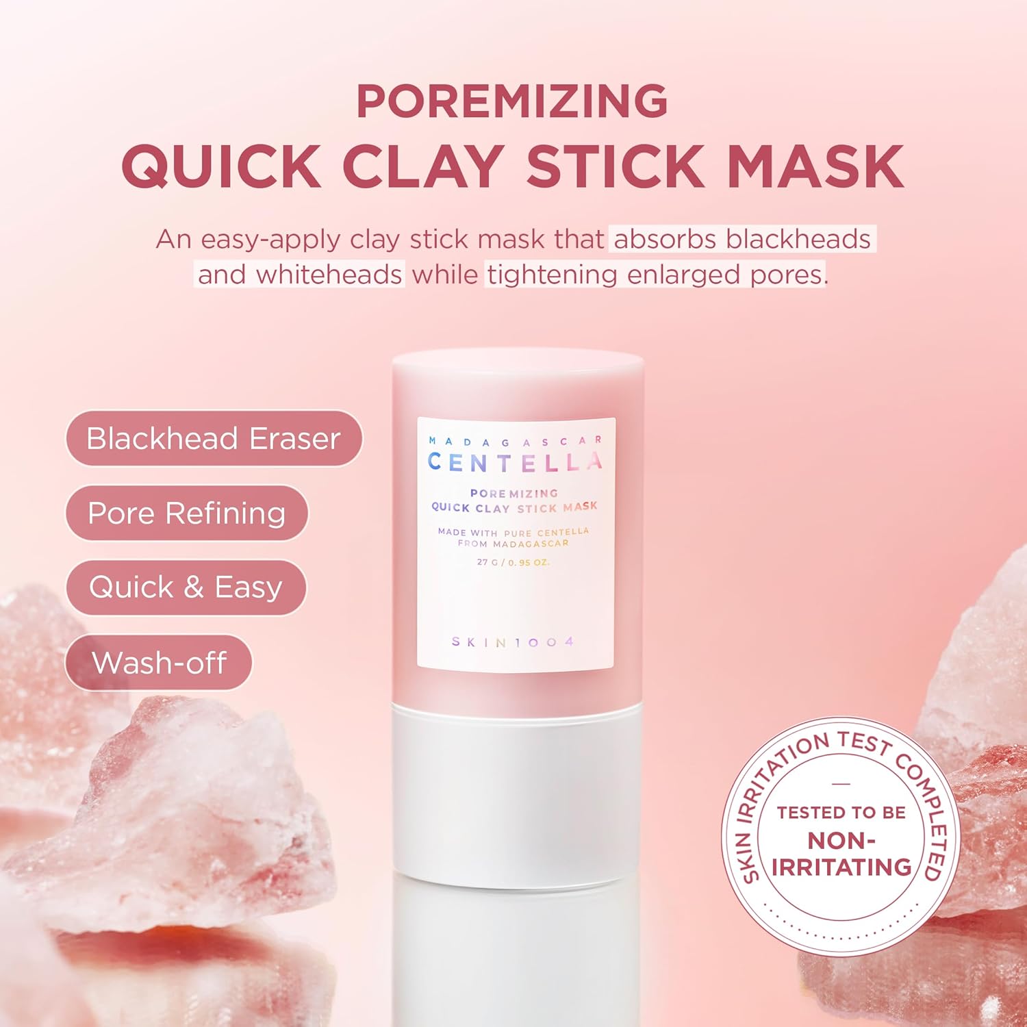 SKIN1004 Madagascar Centella- Poremizing Quick Clay Stick Mask, 27 g