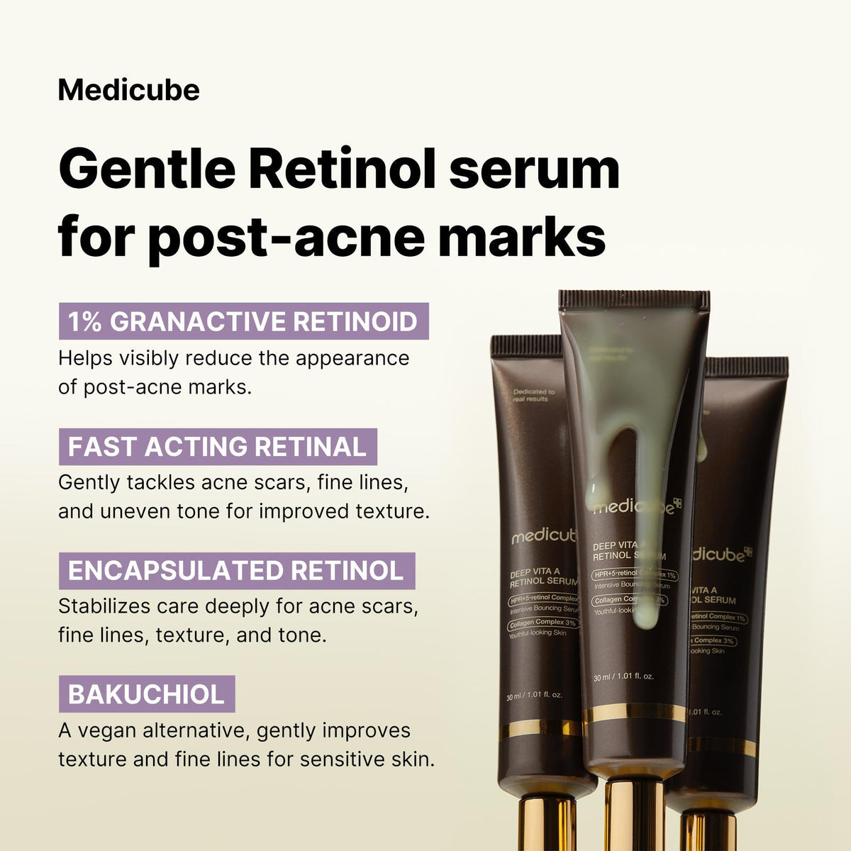 Medicube-Deep Vita A Retinol Serum, 30 ml