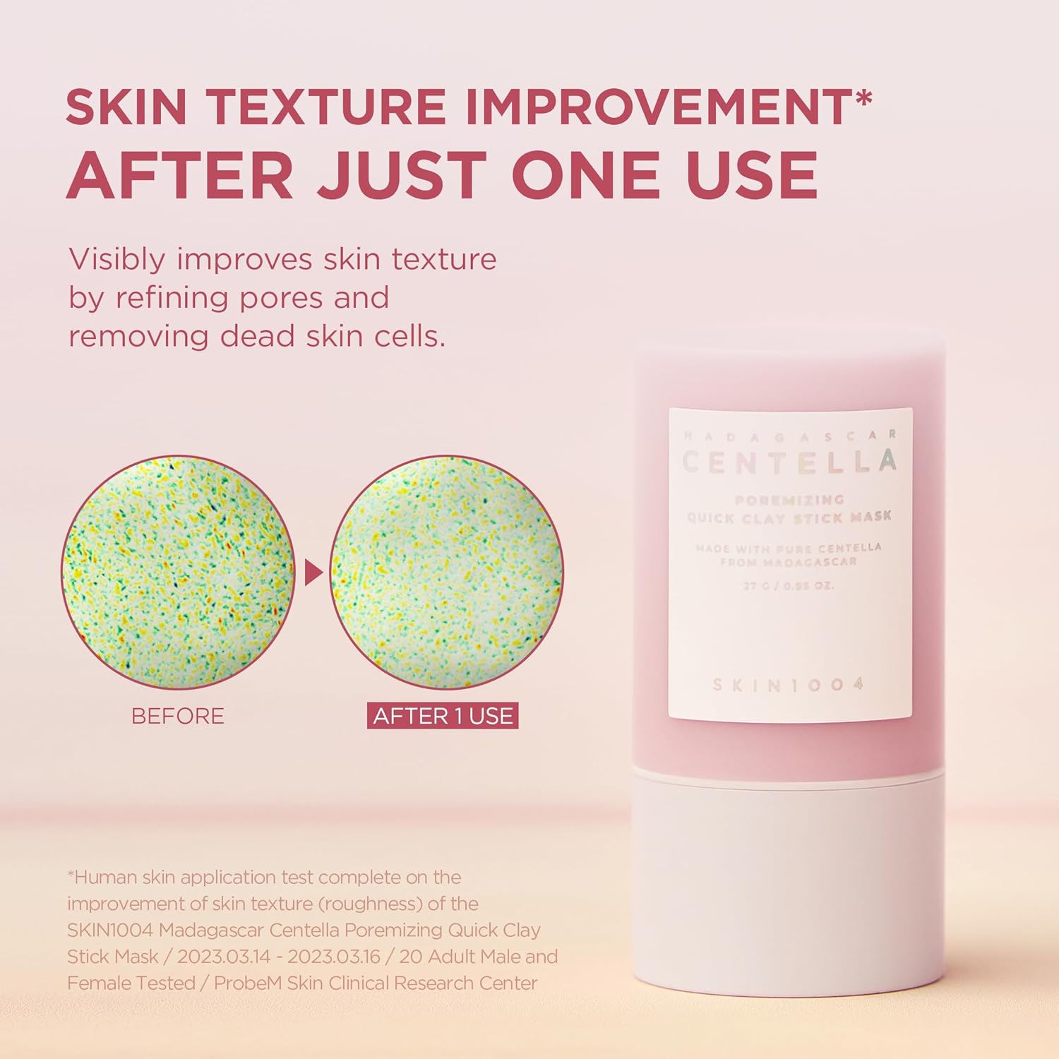 SKIN1004 Madagascar Centella- Poremizing Quick Clay Stick Mask, 27 g
