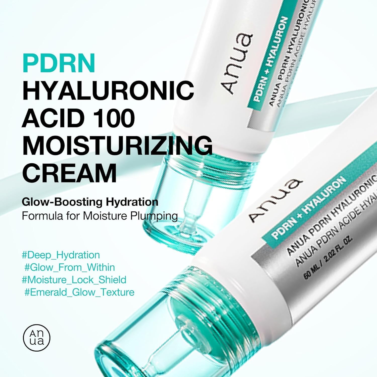 Anua- PDRN HYALURONIC ACID 100 MOISTURE CREAM 60ml