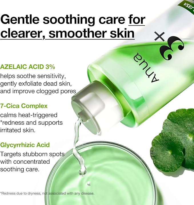 Anua-Azelaic Acid 3 Cica Skin Claryfing Toner,250 ML
