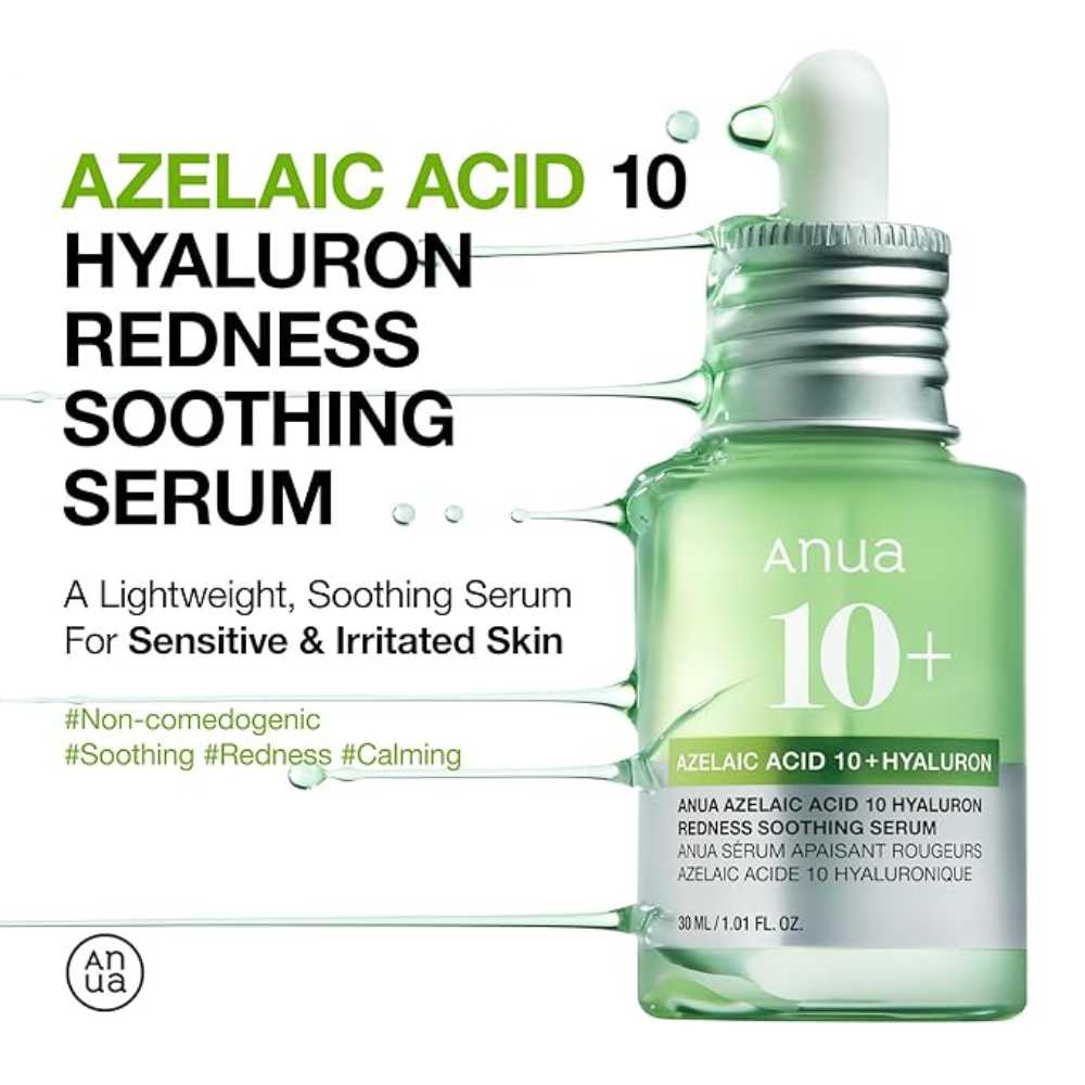 Anua-Azelaic Acid 10 Hyaluron Redness Soothing Serum, 30ml