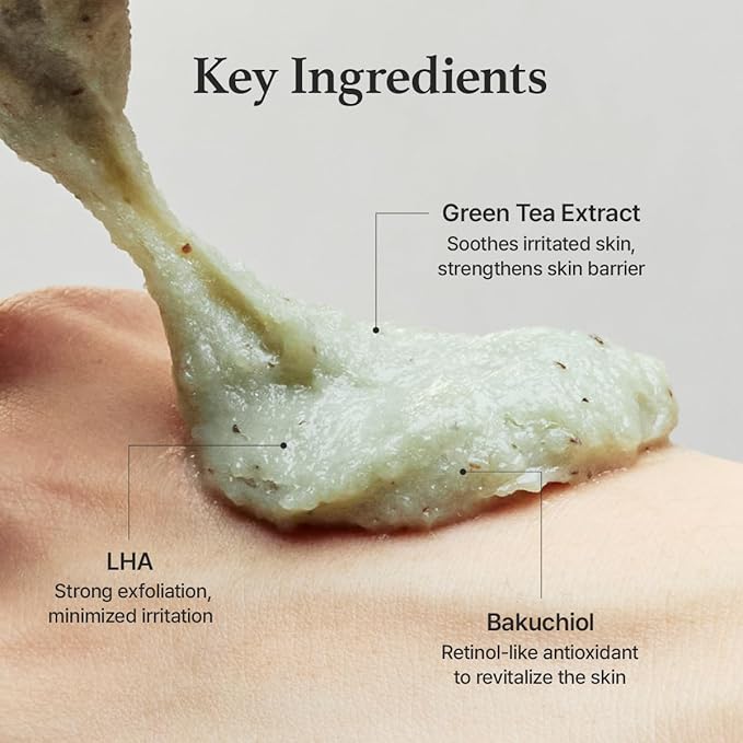Arencia -  Green Tea + LHA Deep Pore Rice Cake Cleanser, 150g