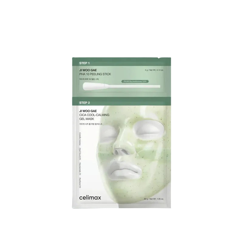 Celimax-Ji Woo Gae Cica PHA Peel 2-Step Gel Mask, 4 g+30 g