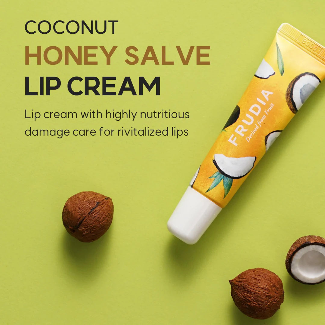 Mască buze,Frudia-Coconut Honey Salve Lip Cream 10g
