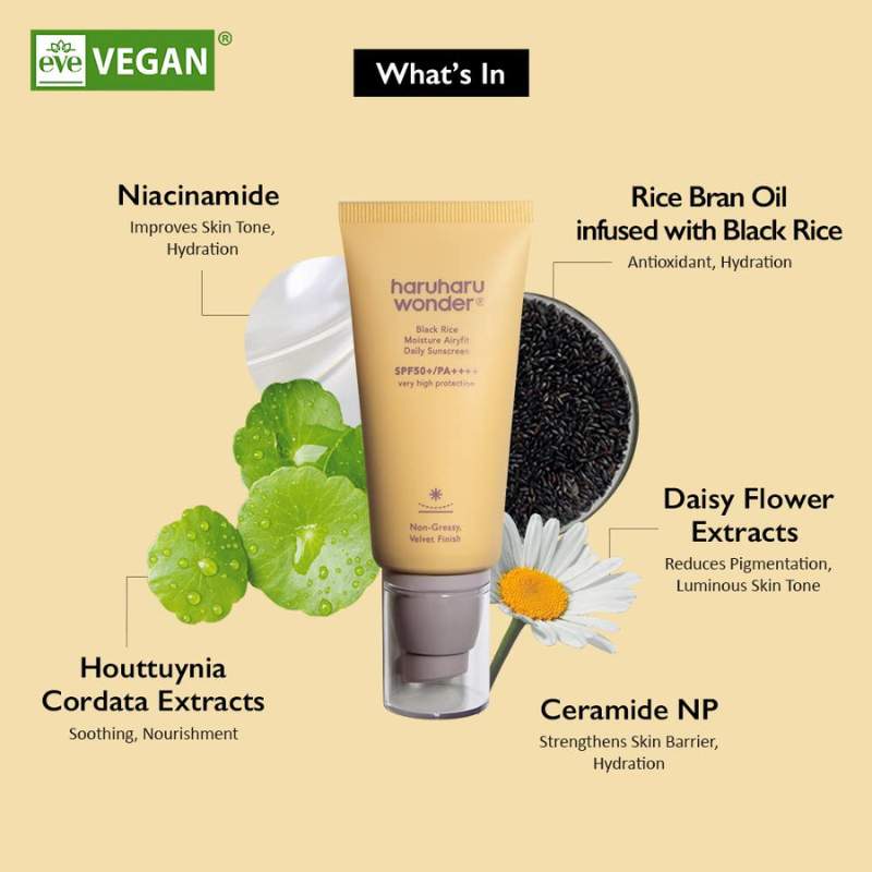 HaruHaru Wonder - Black Rice Moisture Airyfit Daily Sunscreen, 50 g