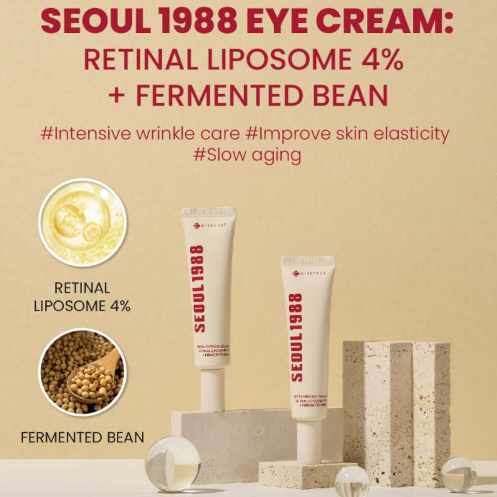 KSECRET- SEOUL 1988 -Eye Cream : Retinal Liposome 4% + Fermented Bean,30 ml