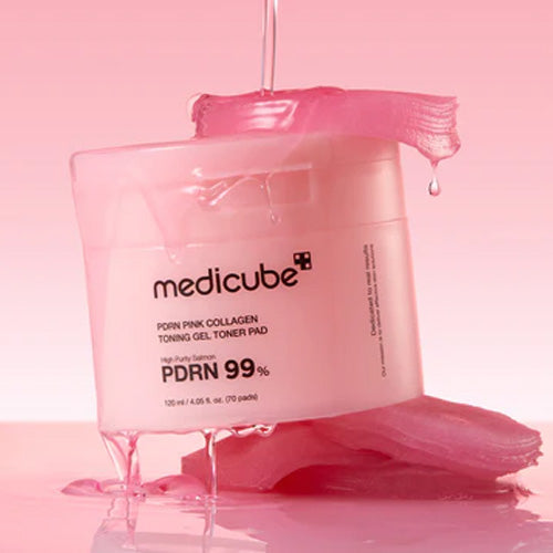 Medicube PDRN Pink Collagen Toning Gel Toner Pad, 70 pads