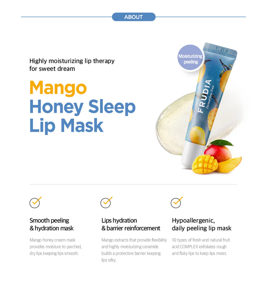 Mască buze,Frudia-Mango Honey Lip Mask 10g