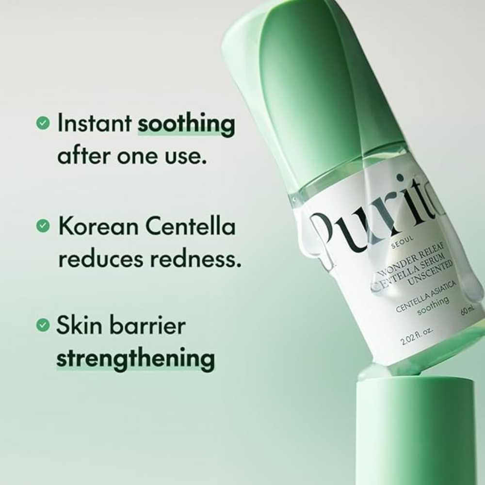 PURITO SEOUL, Wonder Releaf Centella Serum Unscented,60 ml
