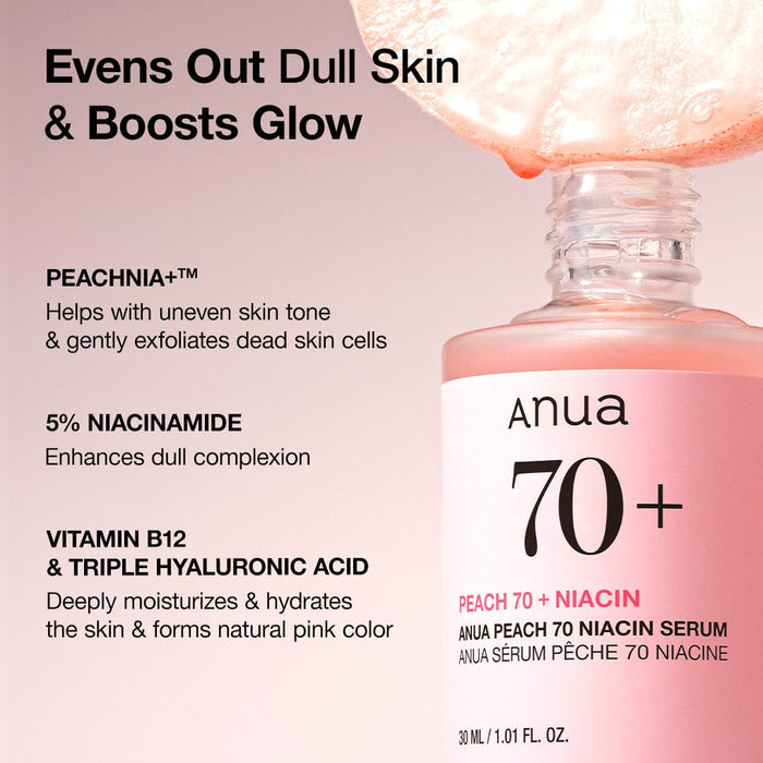 Anua- PEACH 70% NIACINAMIDE SERUM 30ml