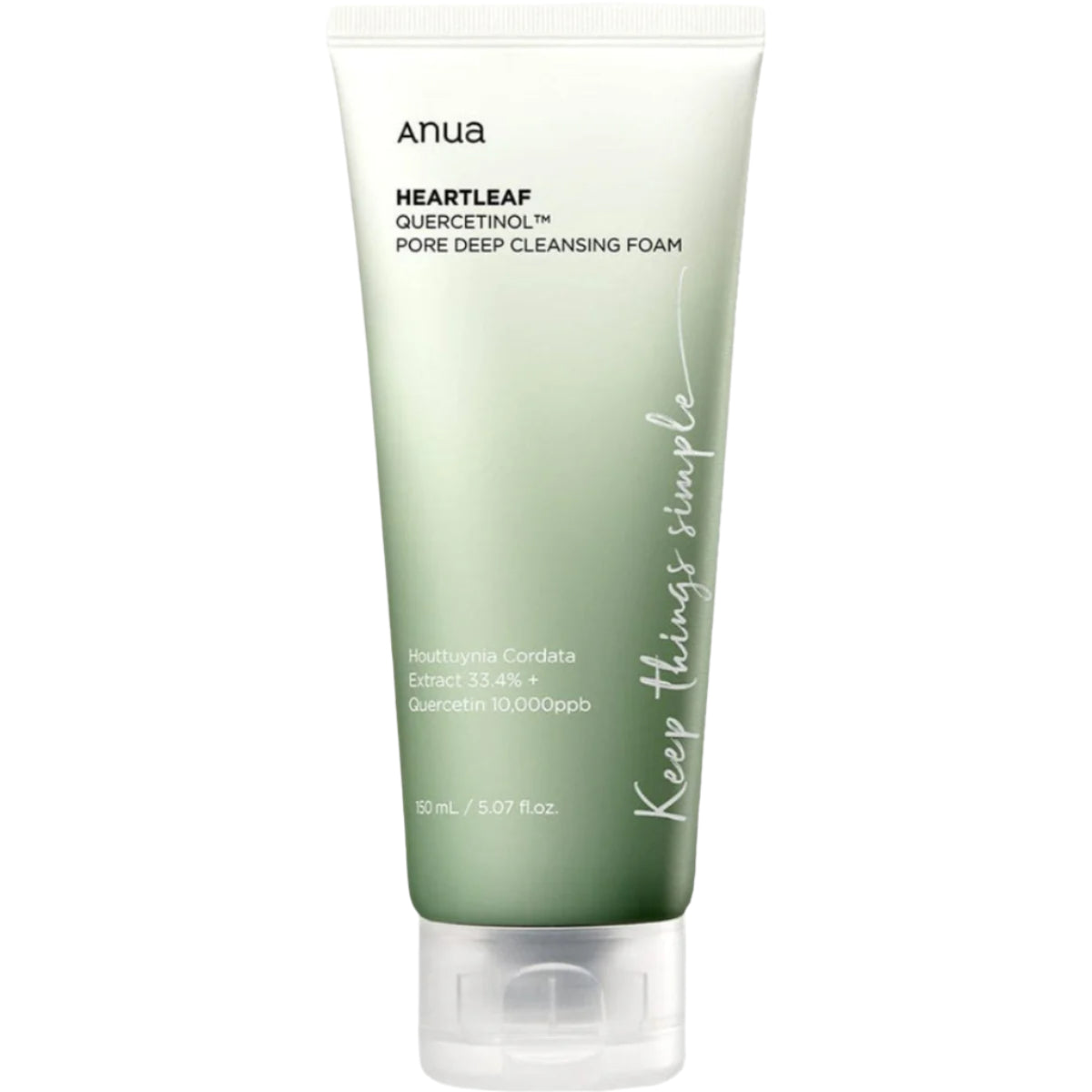 Anua- Heartleaf quercetinol pore deep cleansing foam 150ml