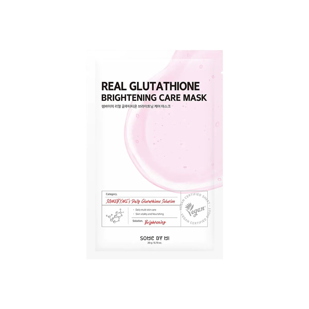 SOMEBYMI- Real Glutathione Brightening Care Mask 20 g